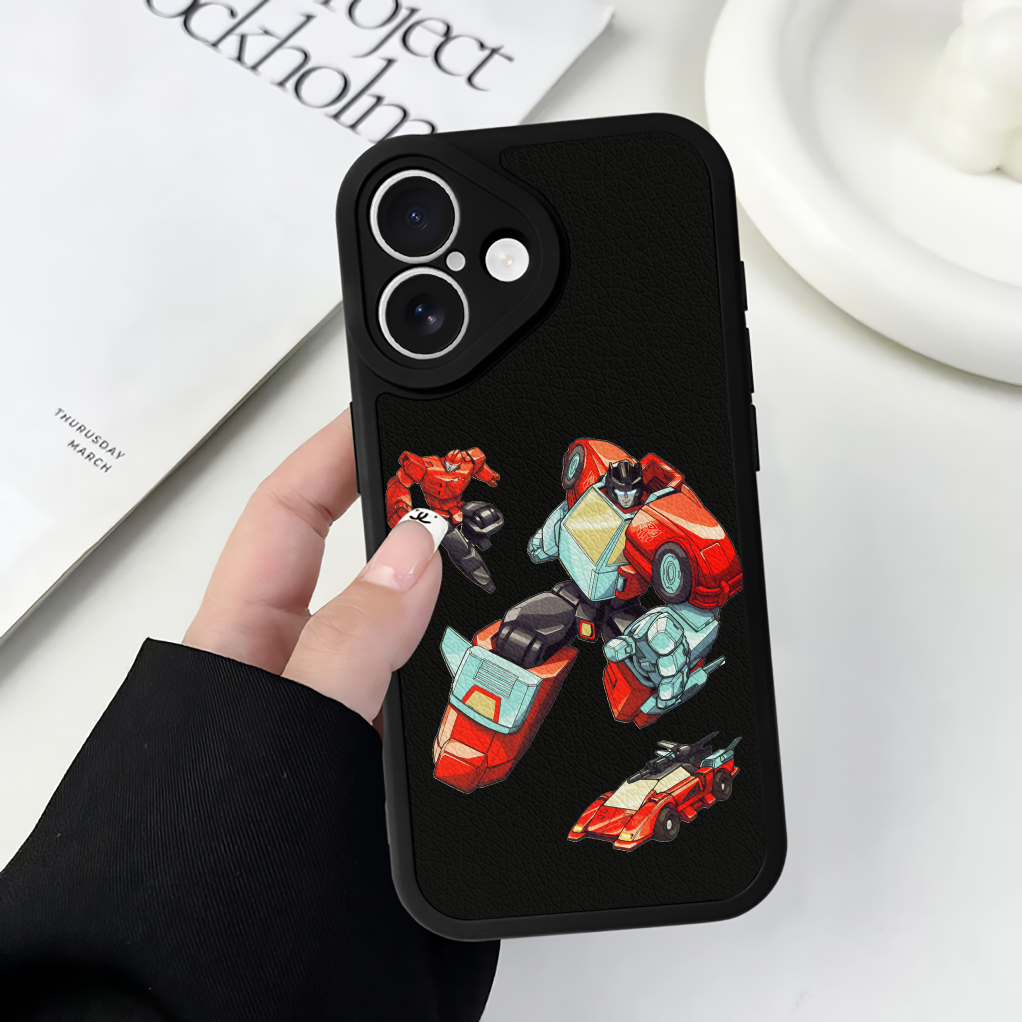 （画像用）  【iPhone 16シリーズ対応】シリコンスマホケース（レザー調） 材質：シリコン
